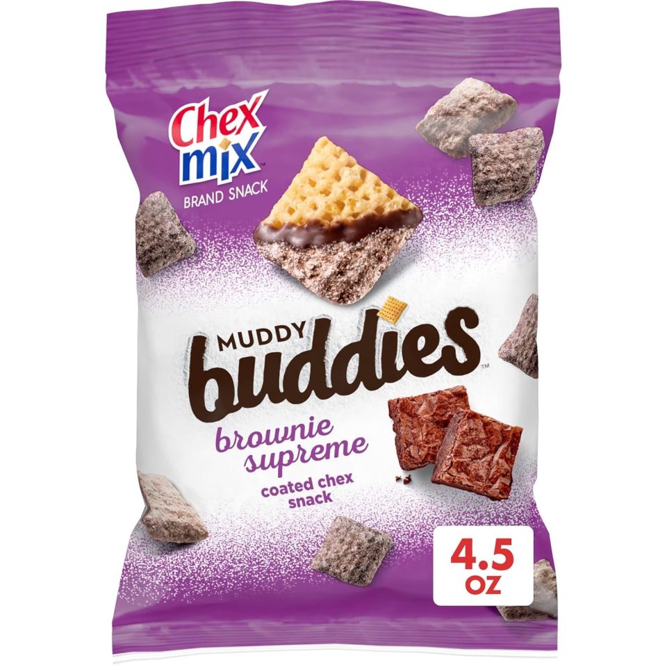 Chex Mix Muddy Buddies. Brownie Supreme. 4.5 Oz. (Pack of 7)