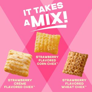 Simply Chex Strawberry Cr??me Flavored Snack Mix. Family Size. 13.5 oz