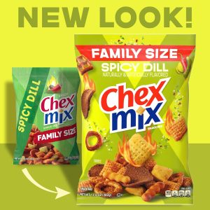 Chex Mix Spicy Dill Savory Snack Mix. Family Size. Snack Bag. 13.5 oz