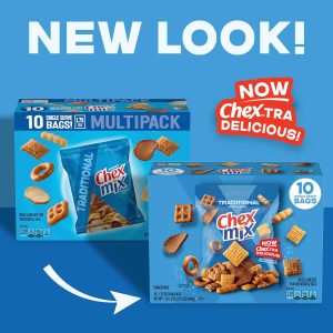 Chex Mix Snack Mix. Traditional Original Recipe. Multipack. Pub Mix Snack Bags.  17.5 oz