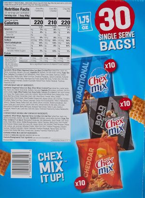 Chex Mix Classics Snack Mix. 1.75 Ounce (Pack of 30)