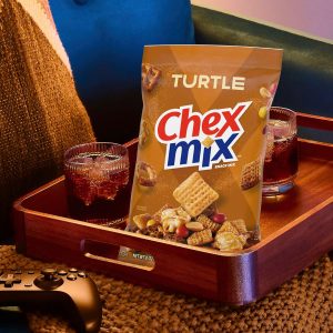 Chex Mix Cheddar Snack Mix. Indulgent Snack Bag. 8 oz