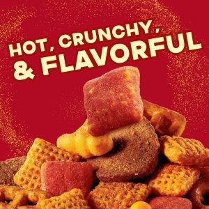 Chex Mix Hot and Spicy Savory Snack Mix. Family Size. Snack Bag. 13.5 oz