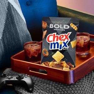 Chex Mix Bold Garlic and Herb Snack Mix. Family Size. Snacks. 13.5 oz