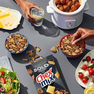 Chex Mix Bold Garlic and Herb Snack Mix. Family Size. Snacks. 13.5 oz